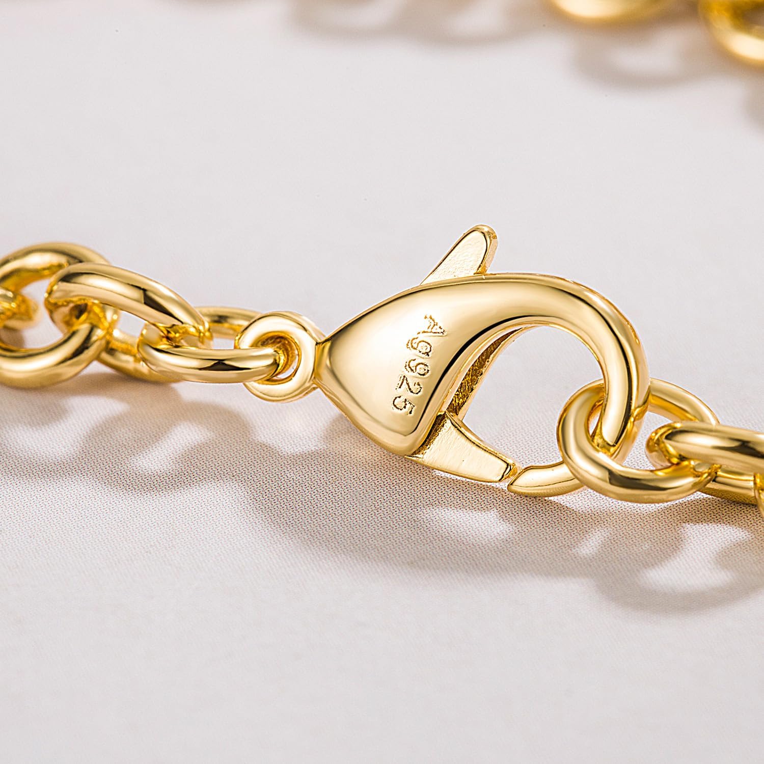 Dankadi 925 Sterling Silver Classic Round Cable Wire Link Bracelet Women Cuban Curb Oval Belcher Link Chain 5.9 to 9 in For Men 24k Gold Plated Cuff Jewelry Gift - Image 5