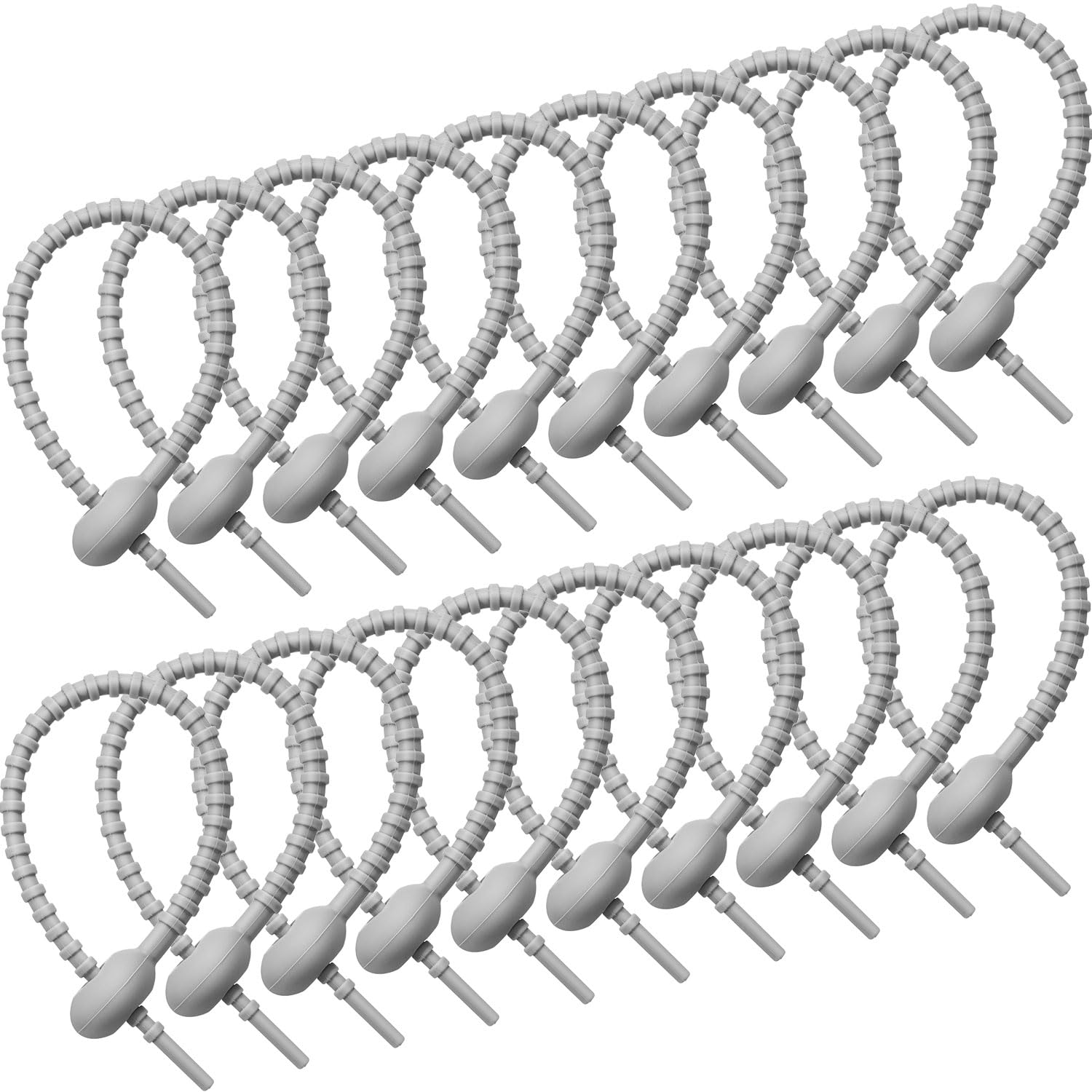 Correas de cable elásticas y reutilizables de goma de silicona multiusos