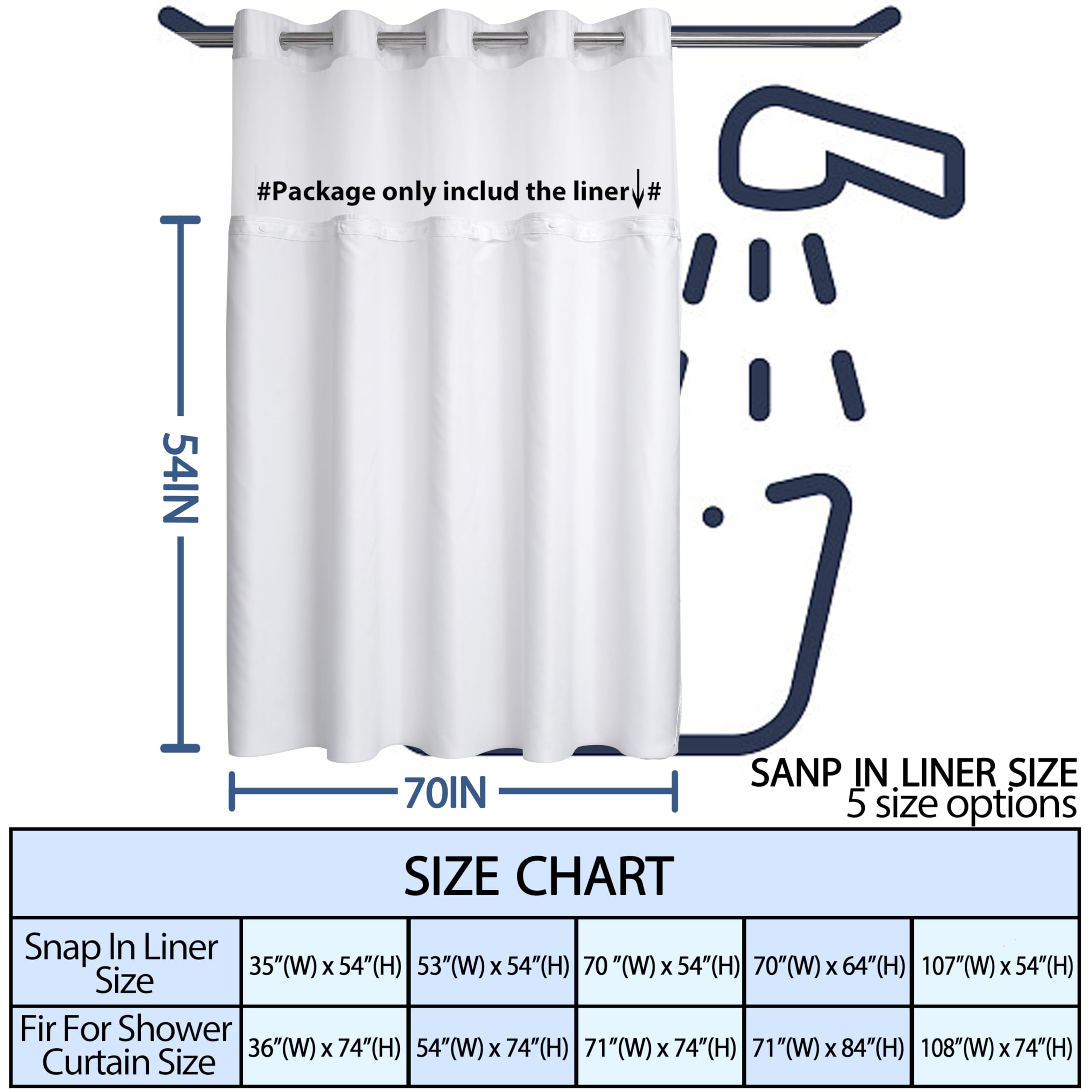 Shower Curtain Dimensions A Round Up Of The Best Extra Long Shower