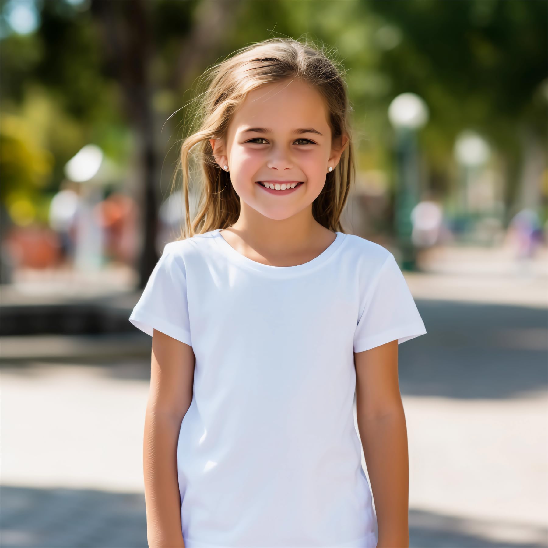 Confezione da 3 magliette unisex per bambini, girocollo, a maniche corte, casual, tinta unita, morbide, per ragazzi e ragazze, Viola, 11-12 Anni