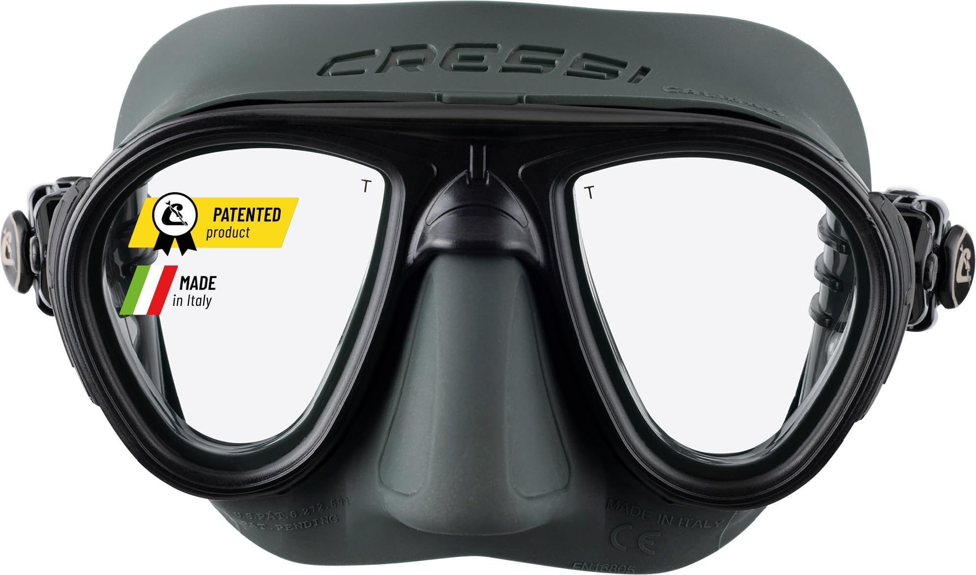 Cressi Calibro Professional Scuba Diving Freediving Mask with Anti Fog Technology