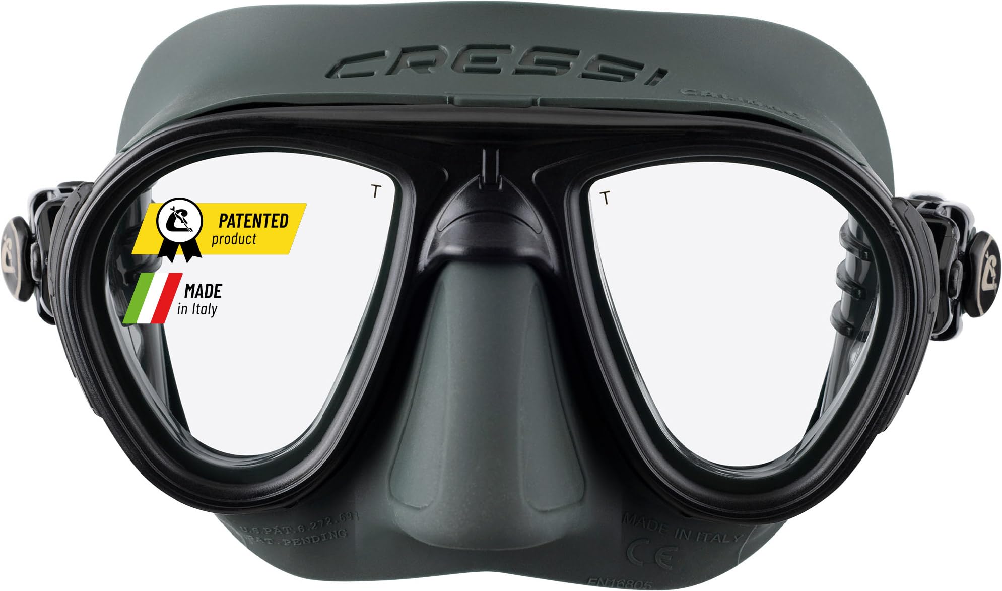 Cressi Calibro profesjonalna maska do nurkowania i Freediving z technologią zapobiegającą zaparowaniu
