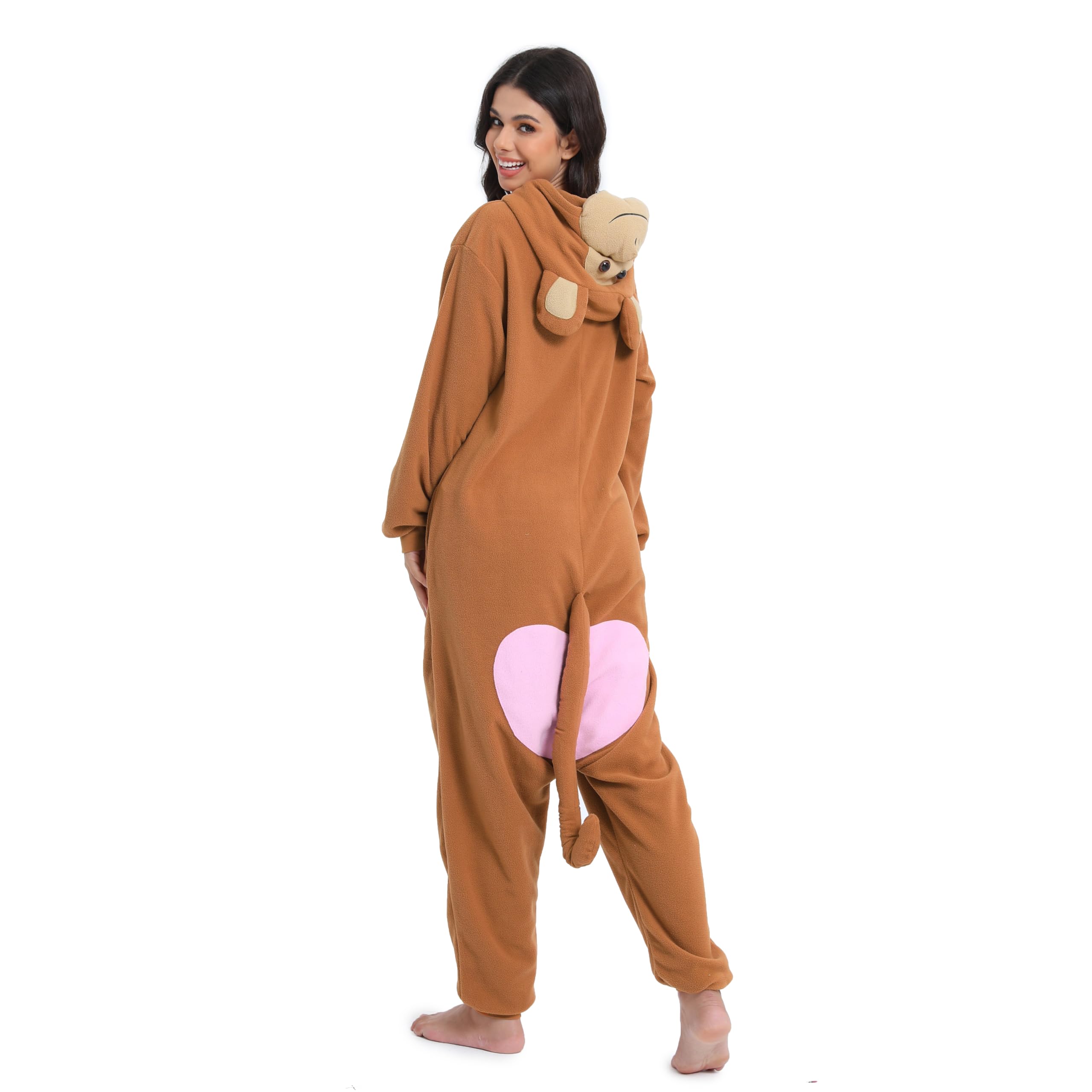 LBJR Pigiamone Animali Pigiama Intero Costume di Cosplay Party Halloween Carnevale Animali Pigiama