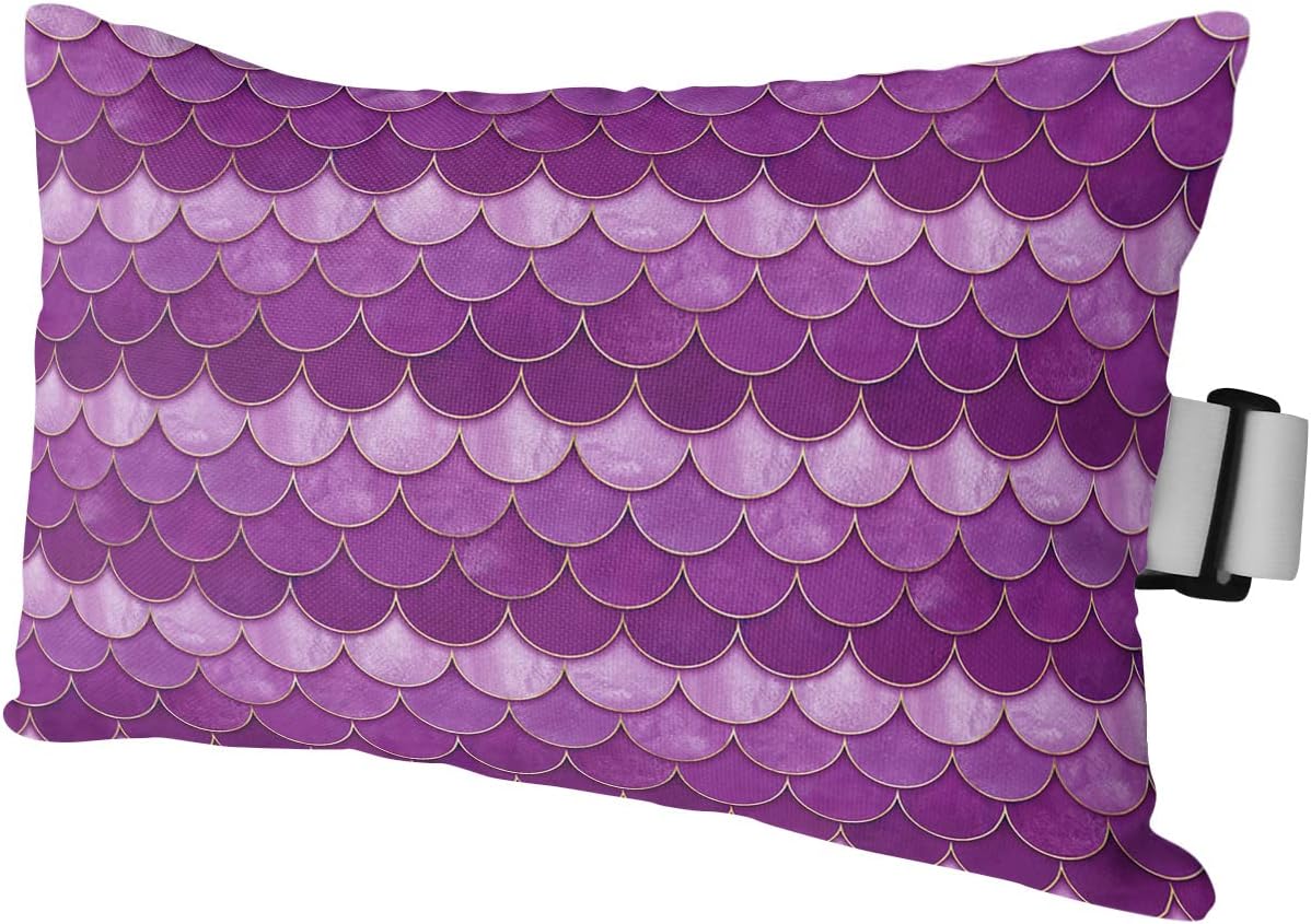 Gsypo Chaise Lounge Head Resting Pillows, Purple Ombre Fish