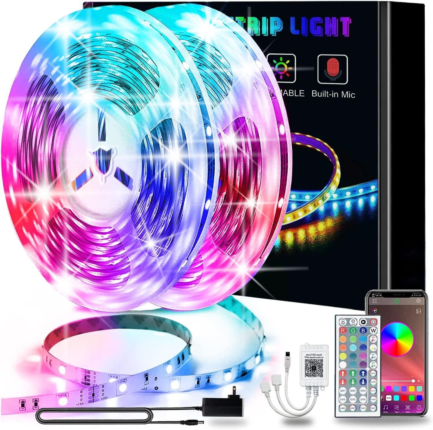 100ft Led Lights, 30m Kiko Ultra Long RGB 5050 RGB Led Lights for