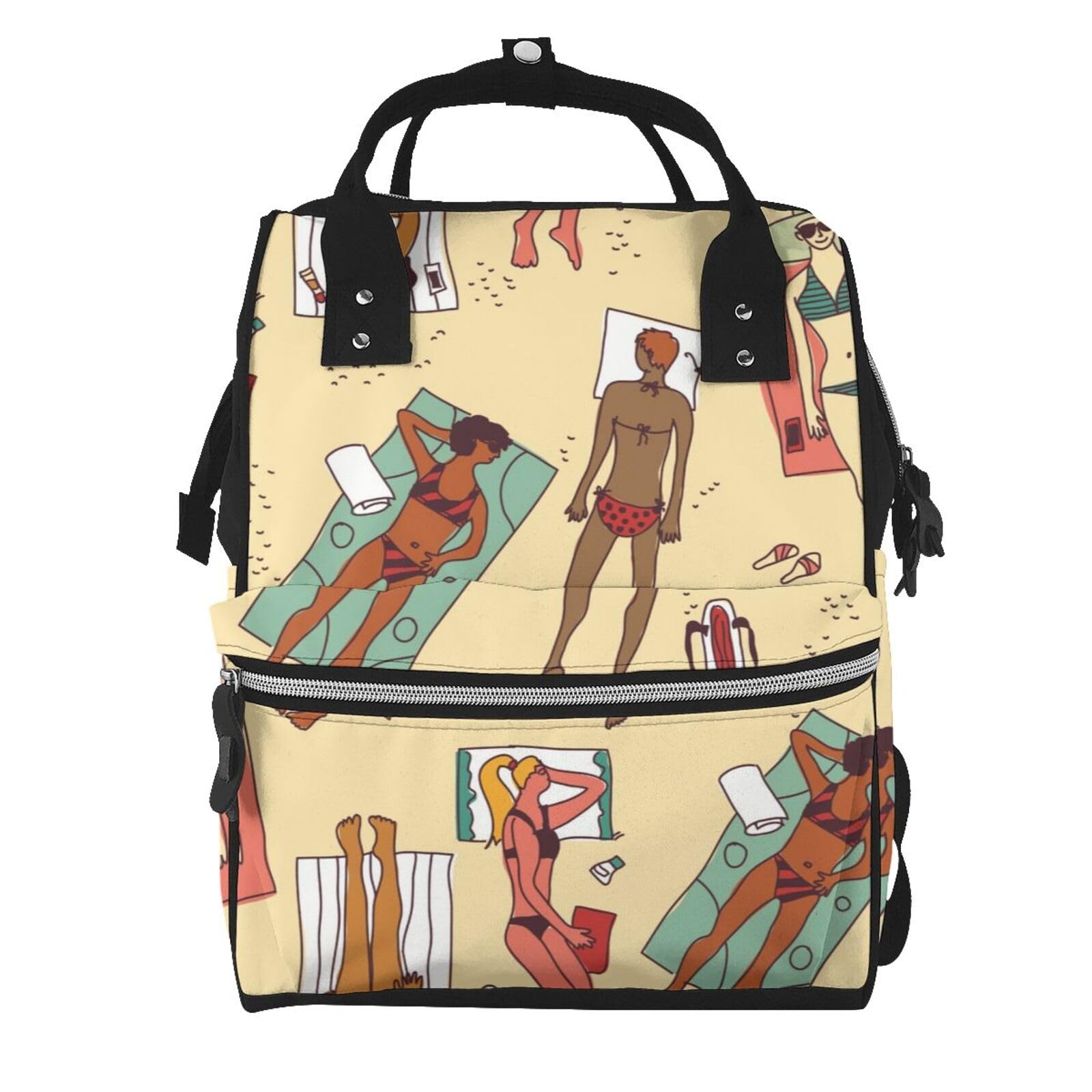 Sac à langer multifonction multicolore, le sac à dos de taille unique - 7