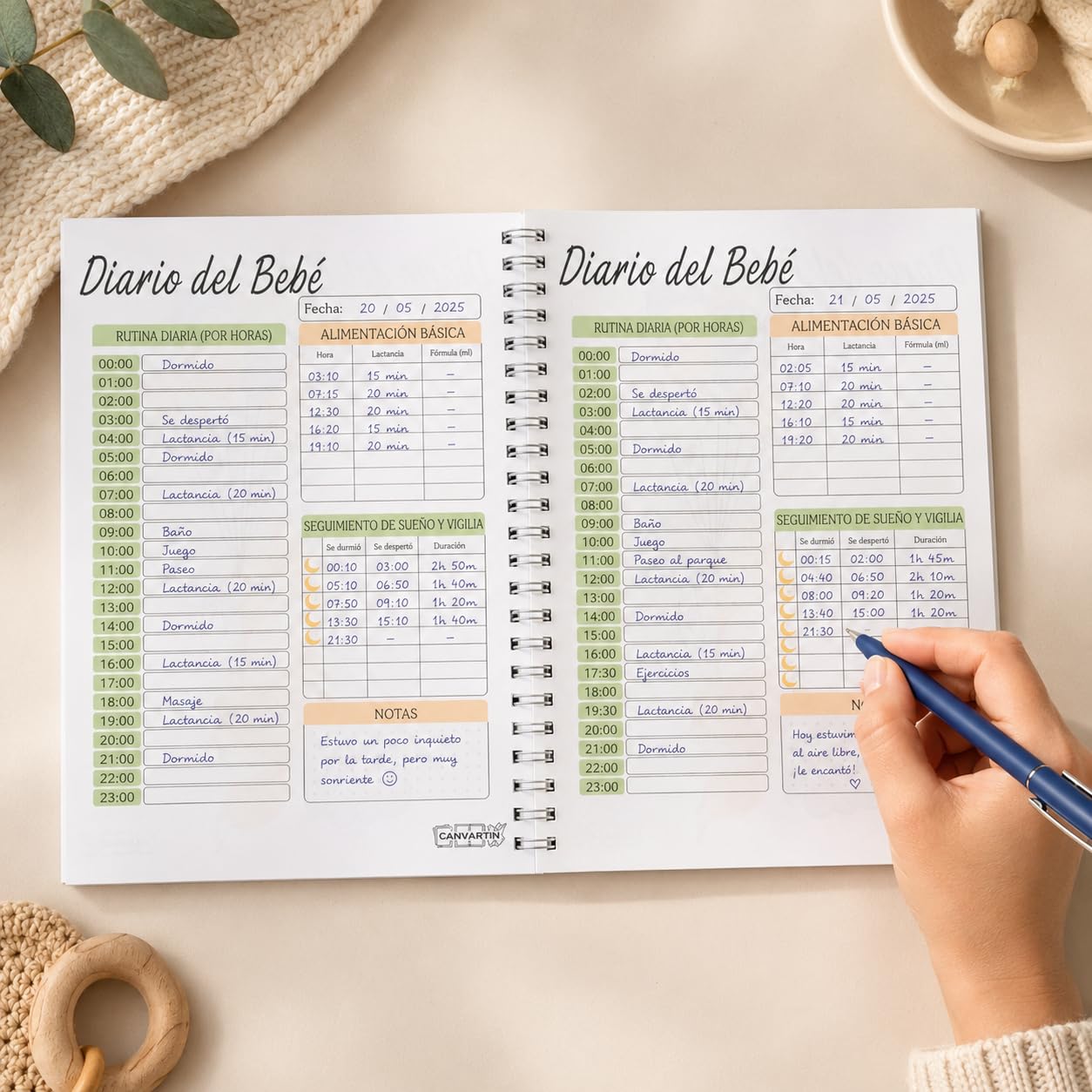 Tabla de Alimentación y Diario del Bebé 60 Días | Registro Primeros Alimentos en Español e Inglés | Personalised Baby Feeding Chart & Meal Tracker | Reusable Laminated Solids & BLW Table