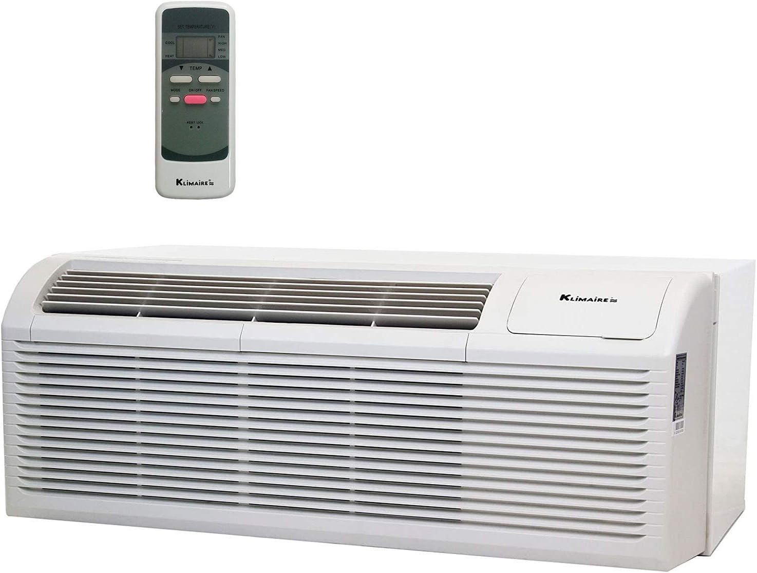 KLIMAIRE 9,000 BTU PTAC with Wall Sleeve, Aluminum Grille