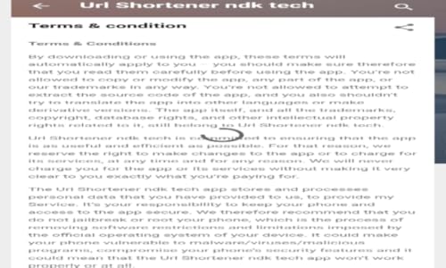 Url Shortener ndk tech