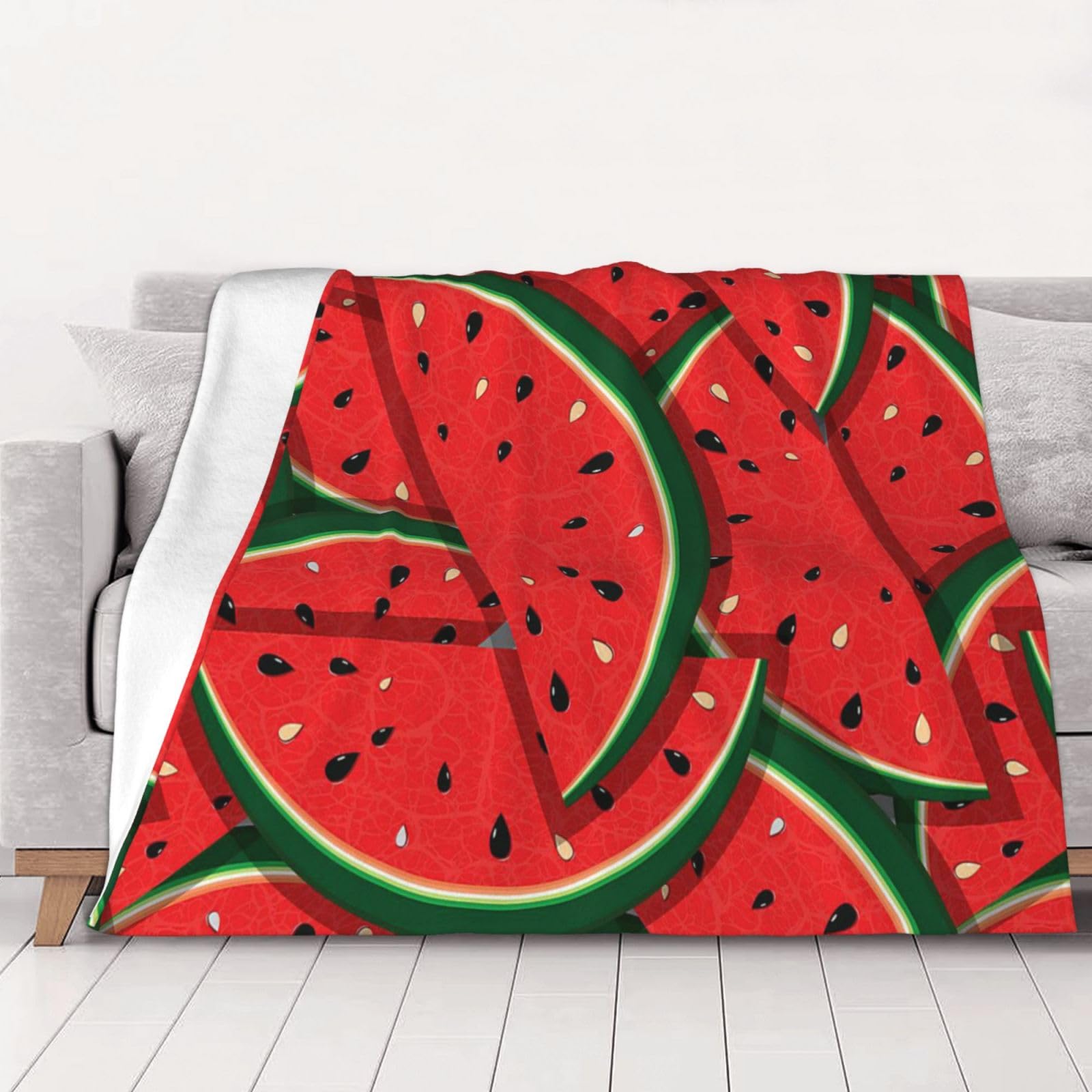 Couverture pastèque chaude en flanelle 280g pour ne plus jamais avoir froid au lit