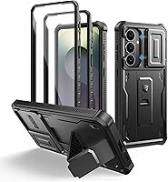 Vista 13 de Dexnor Funda para Samsung Galaxy S24 Plus con cubierta deslizante integrada para cámara, protector de pantalla y soporte, a prueba de golpes, funda