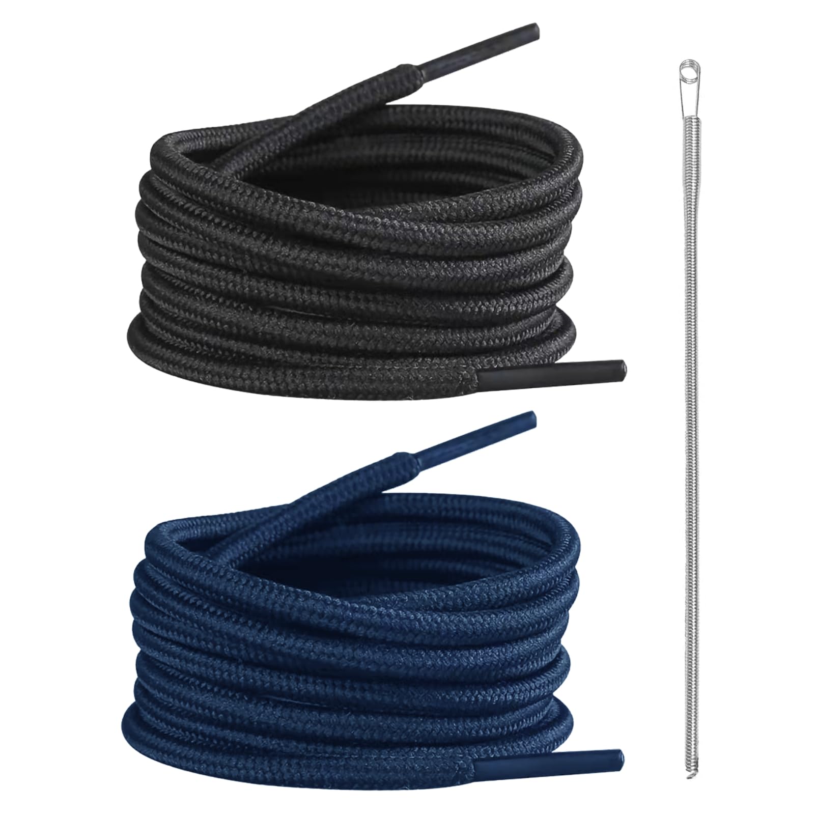 Cordon De Remplacement Pour Sweat à Capuche/pantalon - Lot De 2, 160cm Noir, Avec Enfileurs Métal