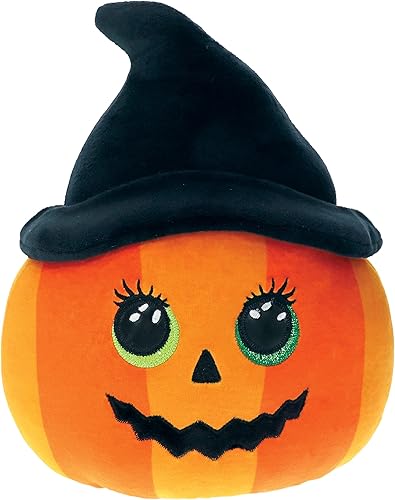 Ty Squish A Boo Ramona - Calabaza a rayas naranjas - S (10 pulgadas)