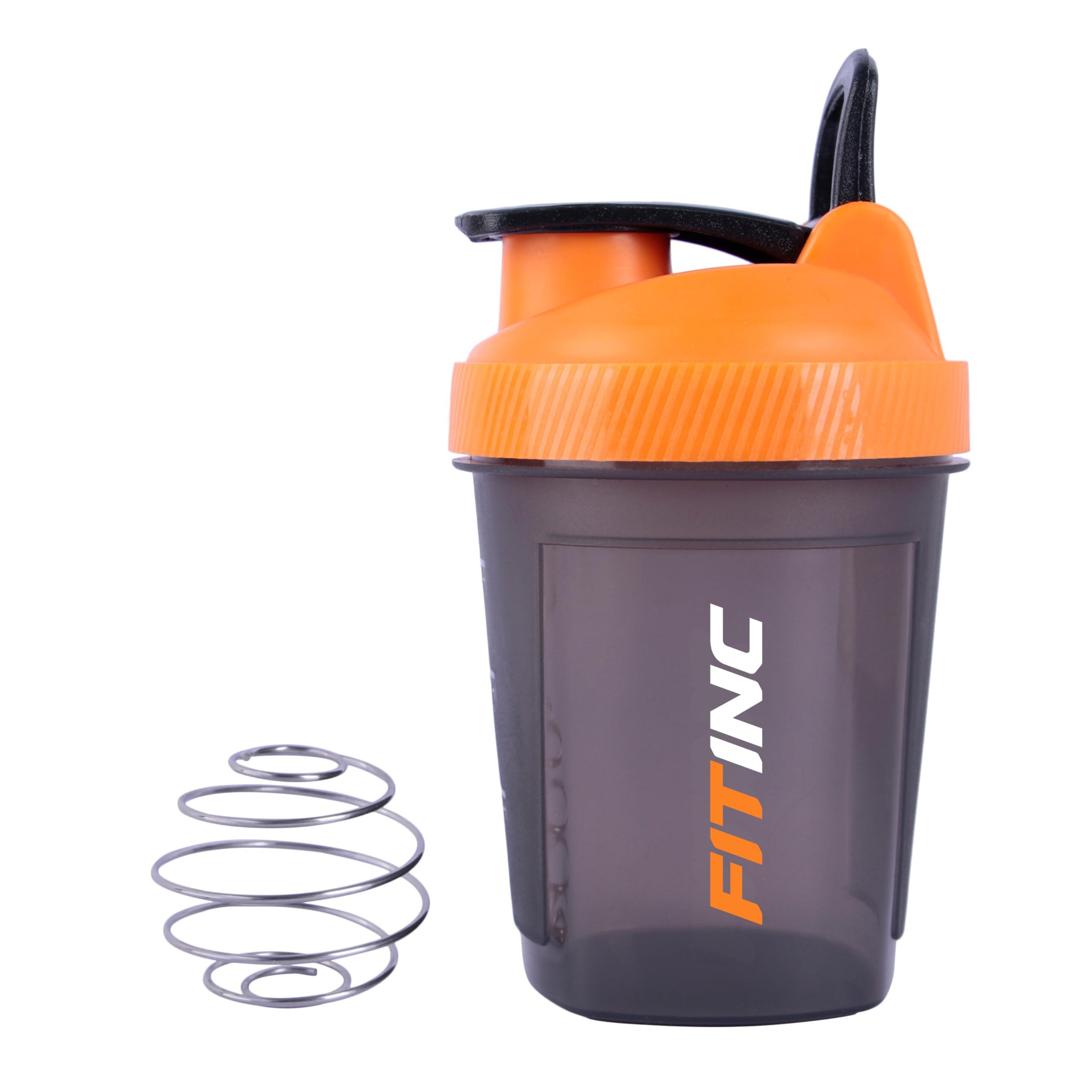 FITINC Plastic Gym Shaker With Mixer Ball | Shaker For Pre-Post Workout & Protein Shake | Leak Proof | 100% Reusable | Bpa Free | 300 ML-image-9