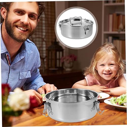 Miniatura 9 de BESTonZON 3pcs Stainless Steel Steamer Jelly Baking Mould Molde Para Flan Flan Molds Stainless Steel Steamer Pot Container with Lid Stainless Steel