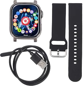 Wearable MP3 Player with BT 5.4, Portable Music Player with Touch Screen & Wrist Band & Built in Speaker & Voice Recorder & Fitness Tracker, Smart Watch for Women Men (16G)
