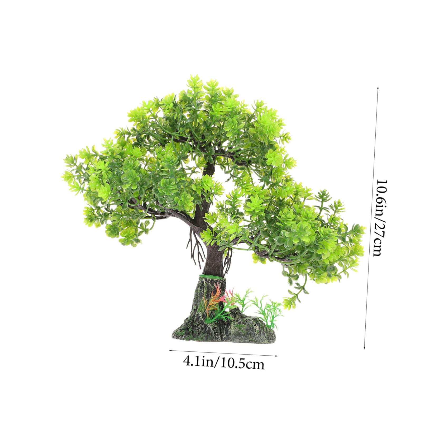 iplusmile Albero Finto in Resina Pianta Decorativa per Acquario Decorazione da per Acquario Albero Finto Compatto Decorazione Realistica