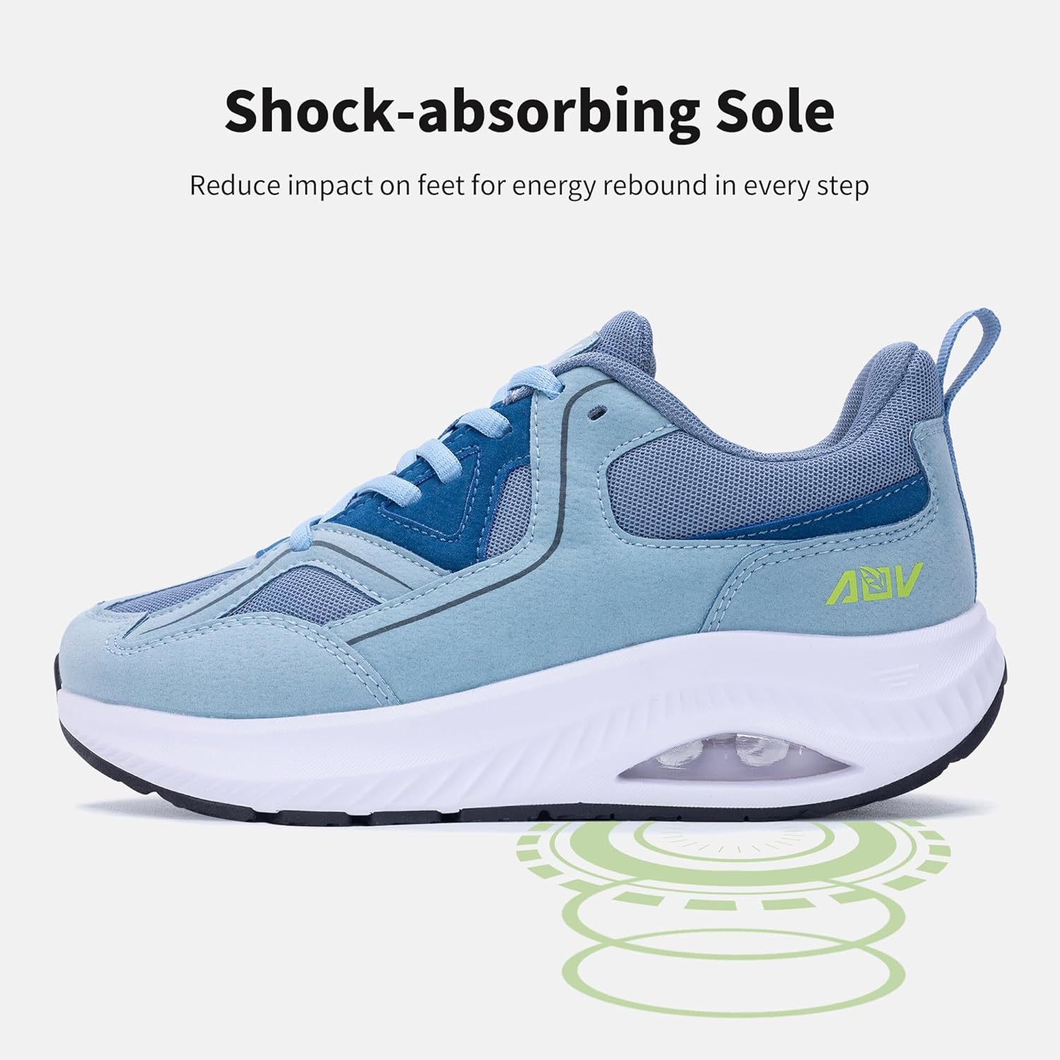 AOV Wide Toe Box Shoes Women Arch Support Walking Shoes for Plantar Fasciitis Orthotic Tennis Sneakers - Image 4