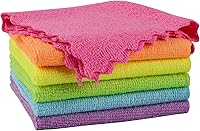 Vista 30 de Orighty Paño de limpieza de microfibra, paquete de 24 trapos de limpieza altamente absorbentes, suministros de limpieza para el hogar, paños