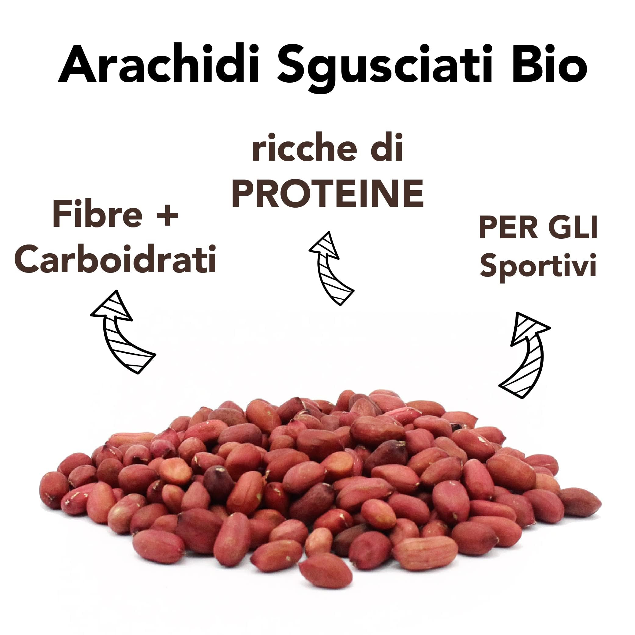 Cacahuetes Sin Tostar Sin Cáscara Ecológicos - 500g. Cacahuete sin sal. Contienen Proteínas Fibras Vitaminas y Minerales. Para Snacks o para Hacer Mantequilla de Maní y en la Cocina.