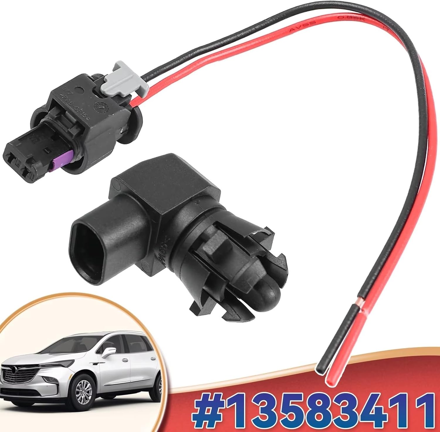Car Temperature Sensor Ambient Sensor, for GMC, for Canyon, for Sierra 1500 2014-2016 Ambient Air Temperature Sensor 13583411