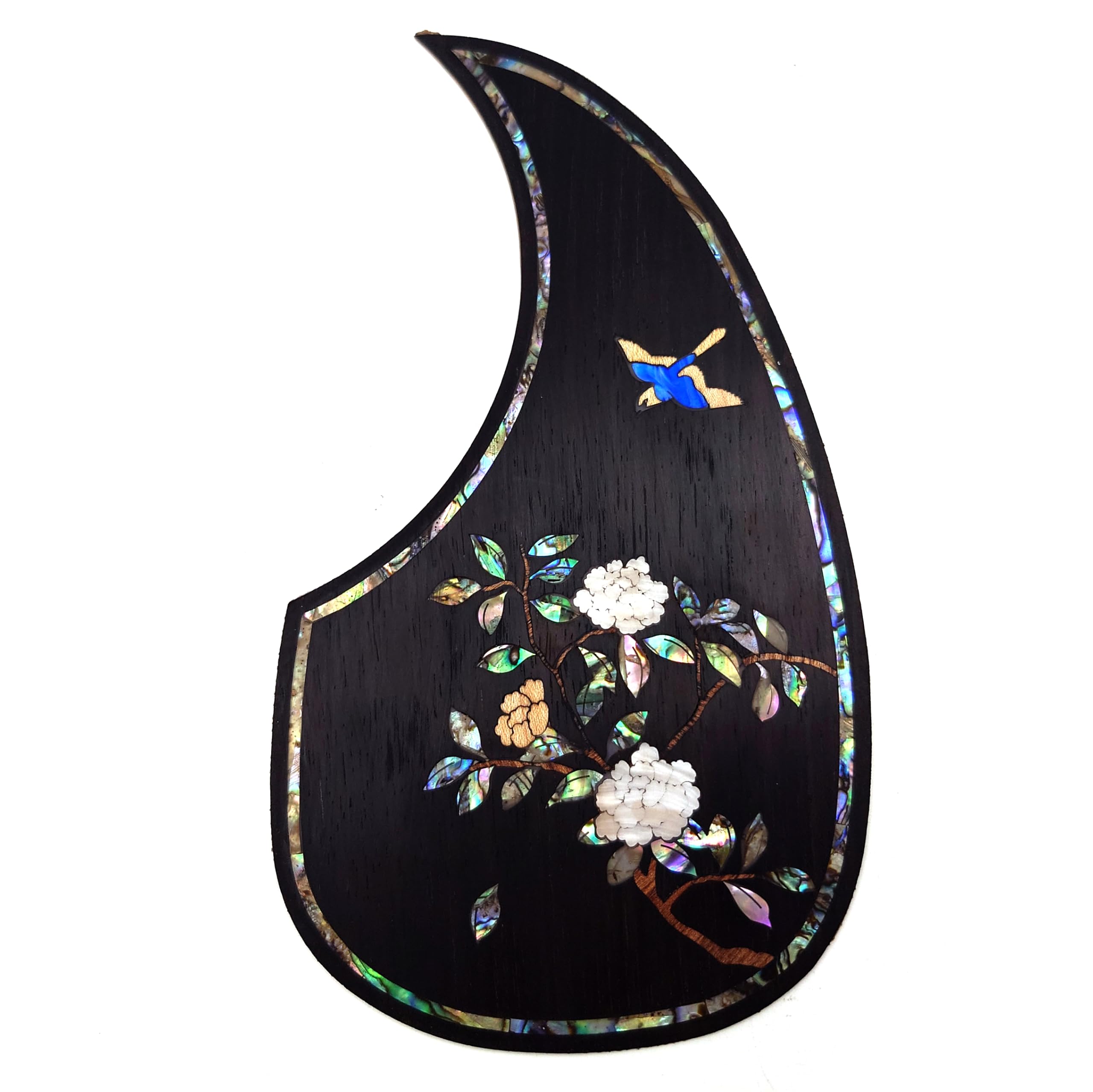 Guitar Pick Guard, Battipenna in abalone in palissandro autoadesivo for Chitarre acustiche folk D-45 Taylor(25)