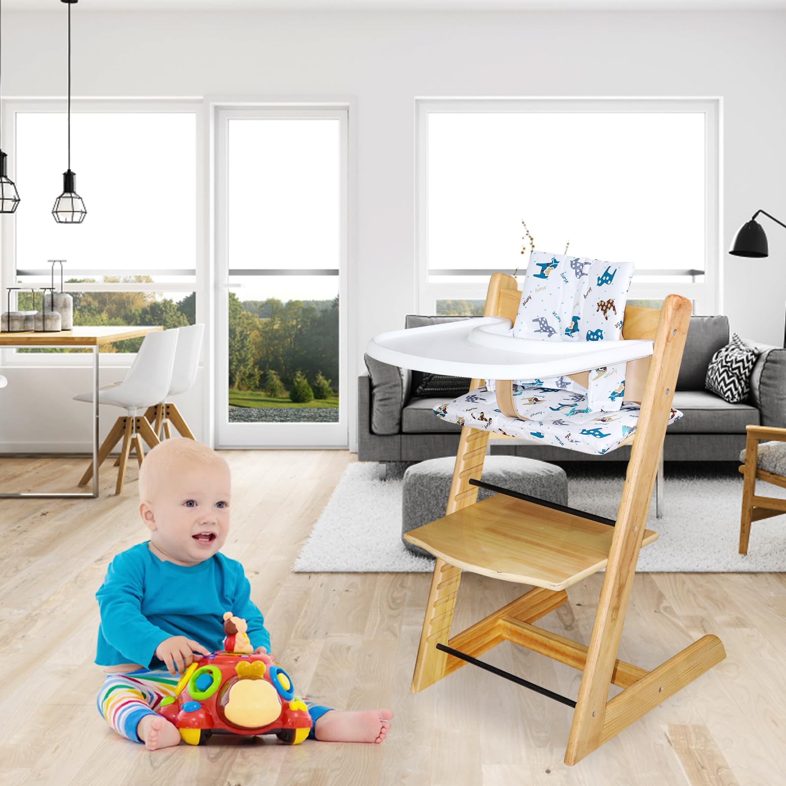 LLHQAMT for High Chair Cushion Soft And Comfortable Baby Seat Cover With Cute Graphics - Image 2
