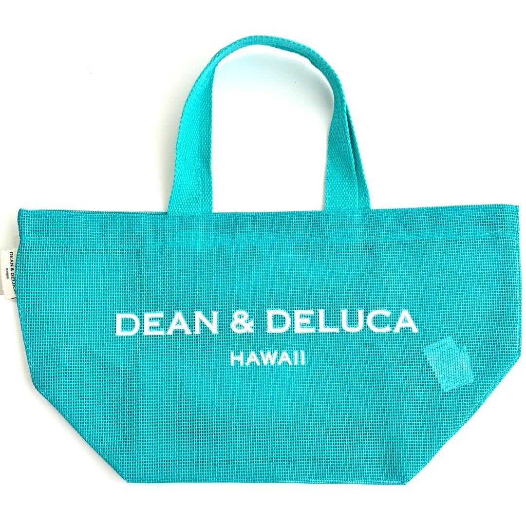 DEAN&DELUCAメッシュトートバッグ ハワイ限定ブルーS、LL