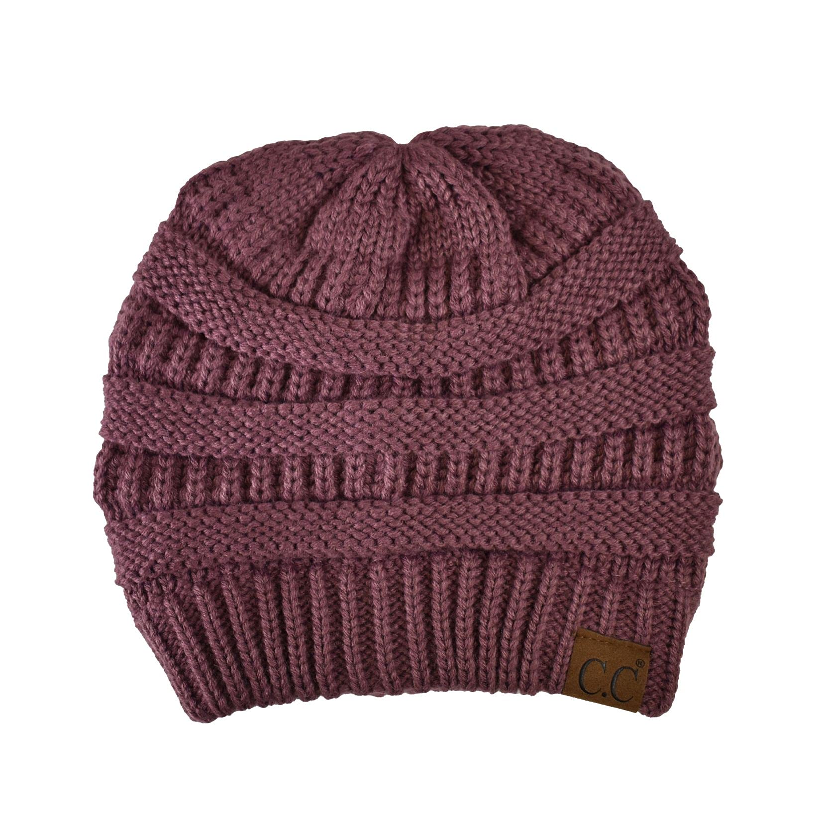 C.C Trendy Warm Chunky Soft Stretch Cable Knit Beanie