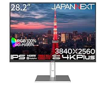 JAPANNEXT 4K液晶ディスプレイ JN-282i4KP Amazon.co.jp限定】JAPANNEXT 28.2インチ IPSパネル搭載 4K Plus