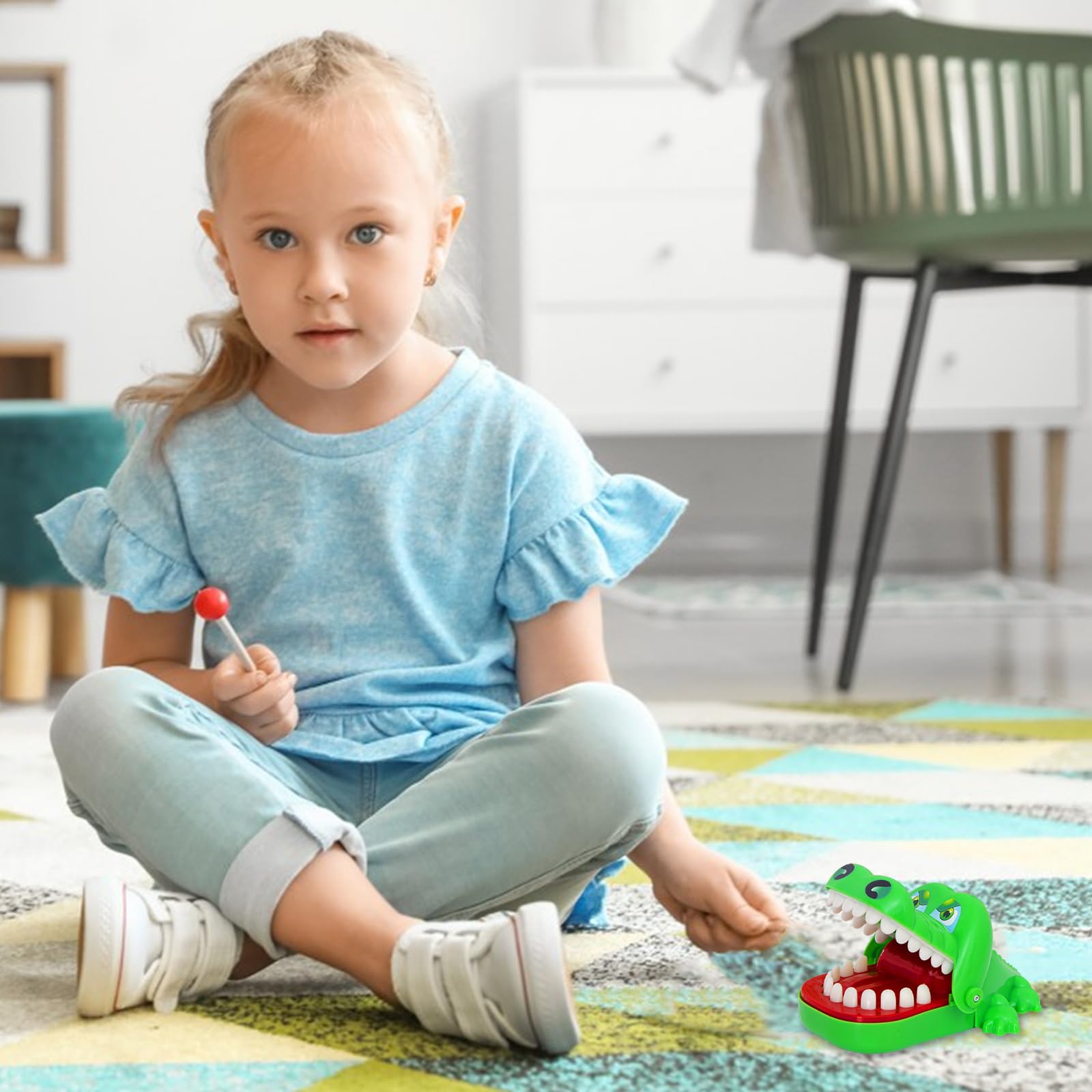 Juguete Cocodrilo Dientes - Juego de Mesa y Habilidad para Niños a Partir de 3 Años - Regalo Familiar