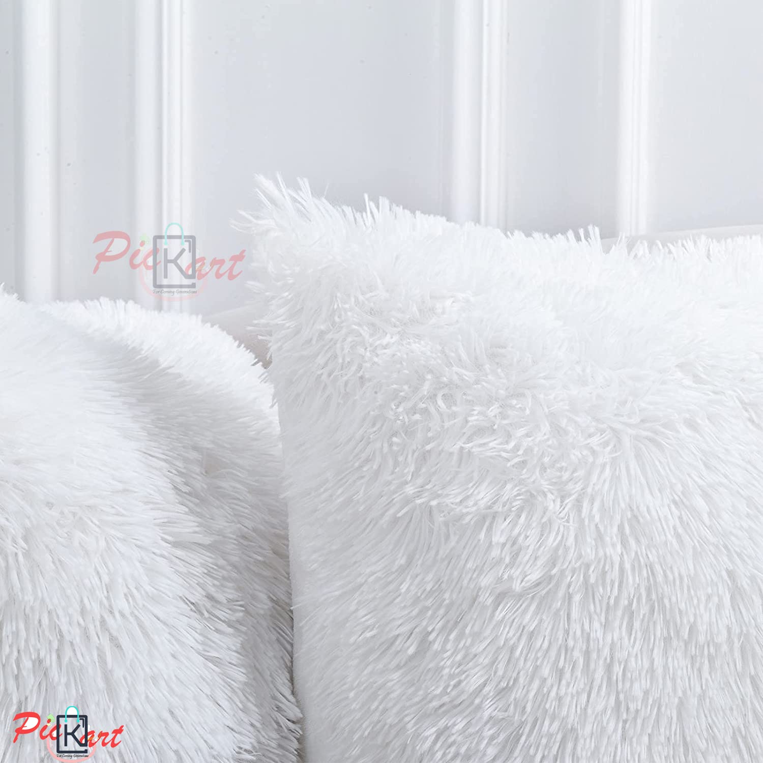 Fur Cushion Covers - Set of 2 -2