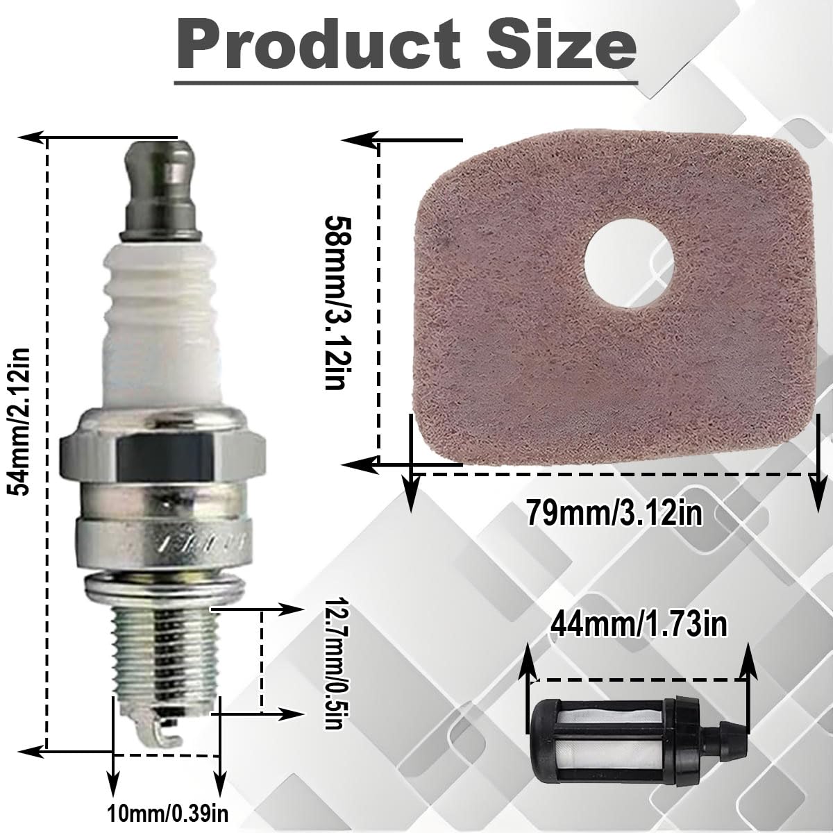 BG56 Carburateur pour BG56C SH56 Moteur souffleur Feuilles Manuel pièces C1M-S260B 4241-120-0632 4214-120-1800 4241-120-0622 4241-120-0615 avec 4214 120 1800 Filtre à air