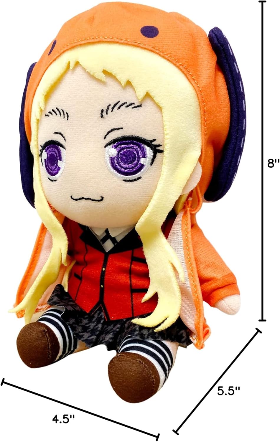 Great Eastern Entertainment Kakegurui - Runa Yomozuki Sitting Pose Plush 6" H