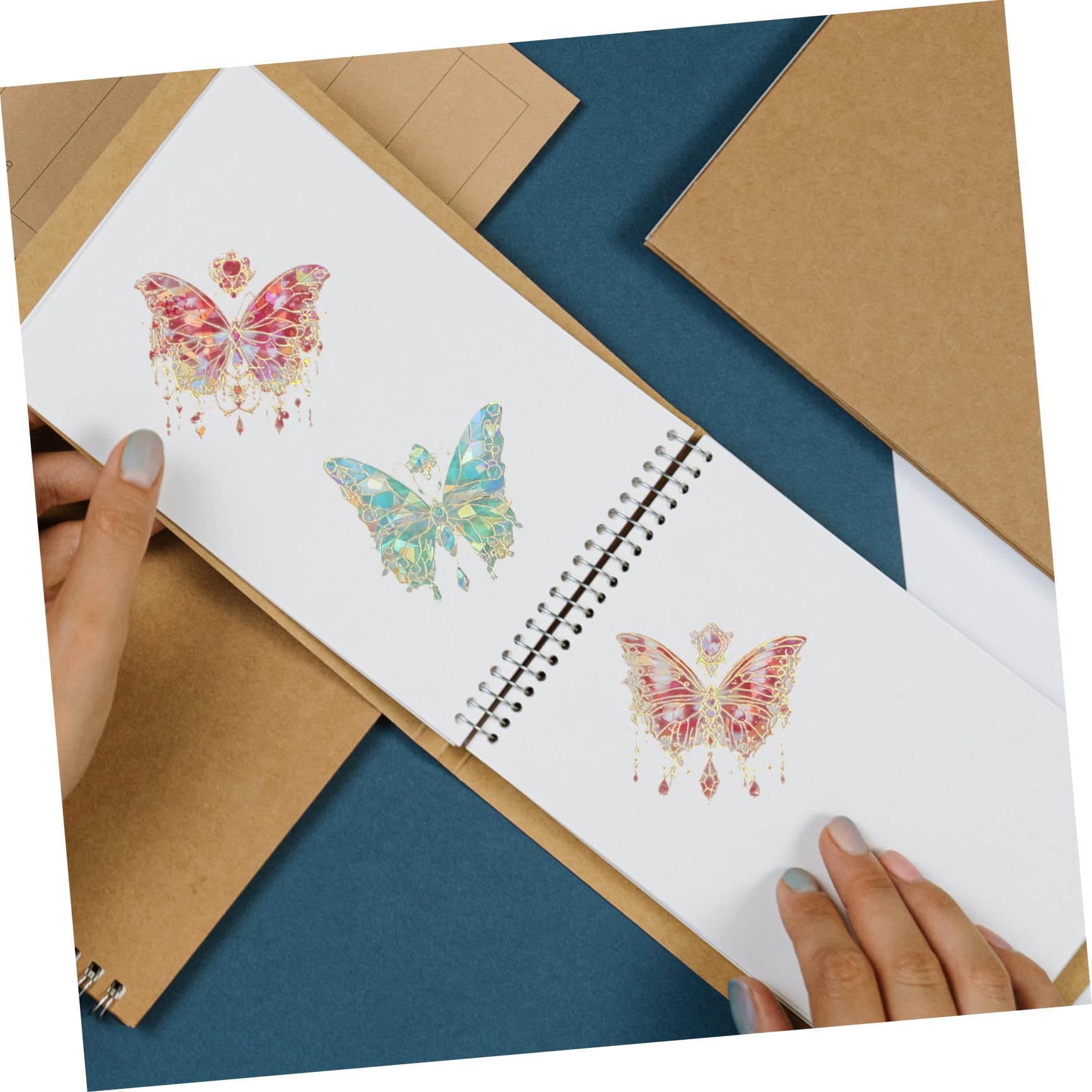 Angoily 3 Ensembles Autocollants Holographiques Décoratifs Pour Scrapbooking Journal Agenda Téléphone Stickers À Motifs Divers Pour Diy Artisanat 120 Pièces * 3