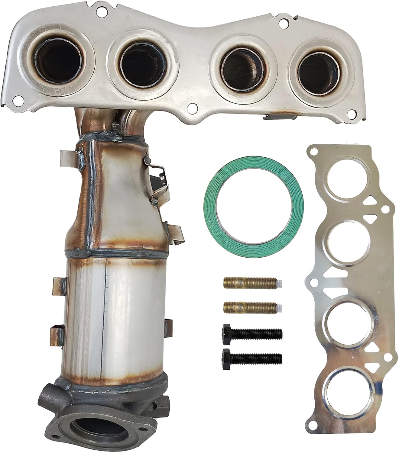 Front Catalytic Converter Compatible with 2007 2008 2009 Toyota Camry, 2006 2007 2008 Toyota Solara 2.4L Catalytic Convertor High Performance (EPA Compliant)