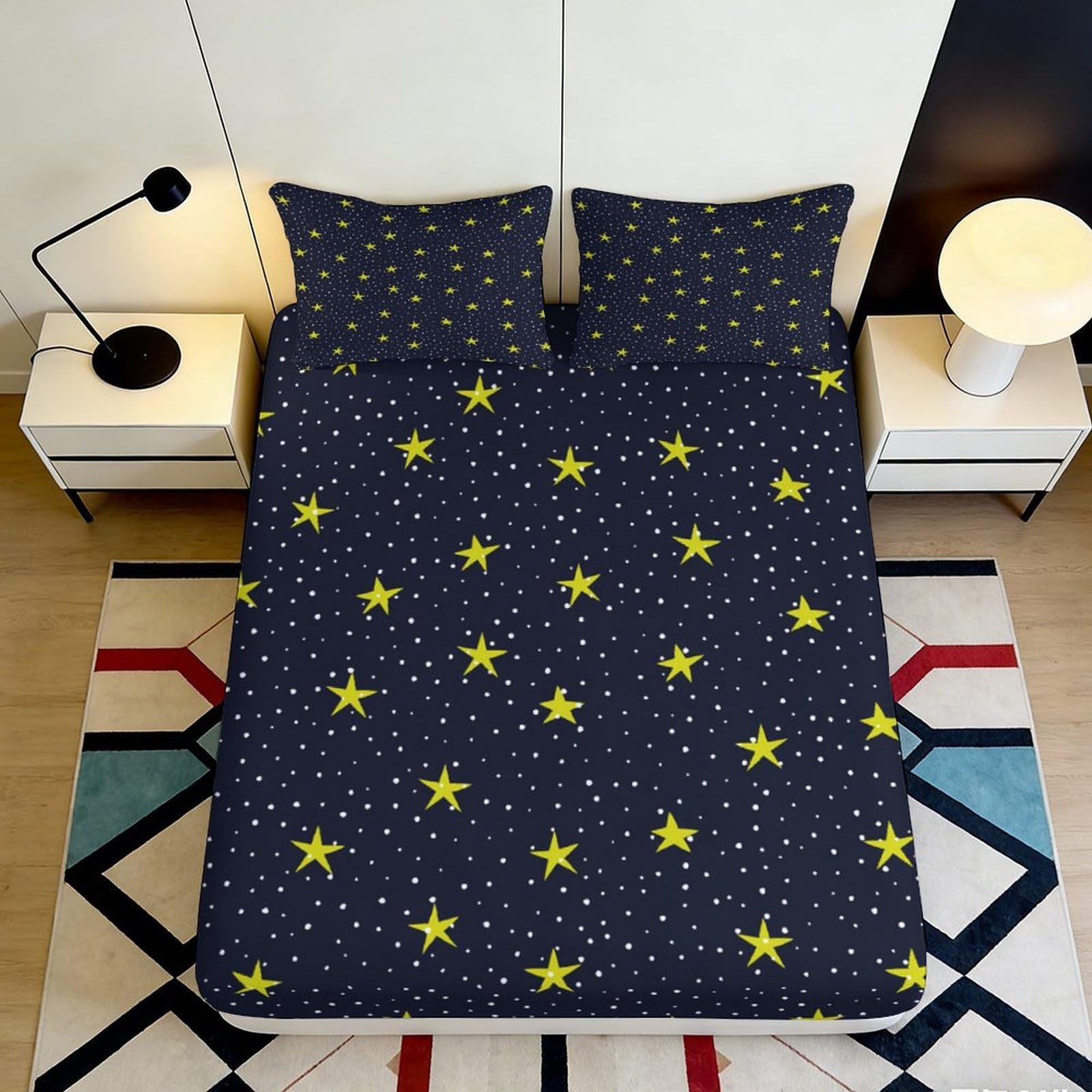3D Printed Farm Cartoon Fitted Sheet Microfiber Full Wrap Non-Slip Deep Pocket Tractor Bedding Bedroom Mattress Fitted Cover Washable 120x200x25cm