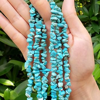 Amazon.com: 1 Strand Adabele Natural Turquoise Blue Howlite