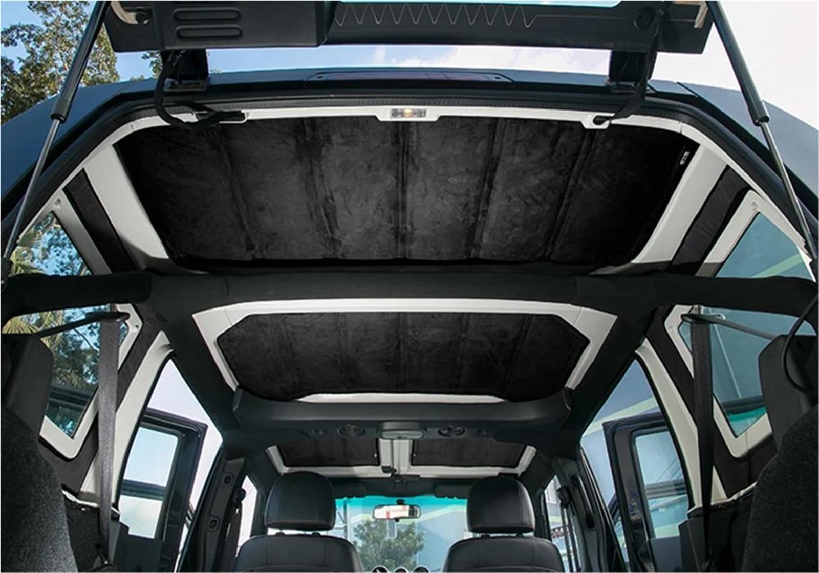 Coussinet D'isolation Thermique Pour Jeep Pour Wrangler JK 4 Portes 2012-2017 Voiture Hardtop Fenêtre Arrière Plafond Toit Isolation Thermique Coton Kits