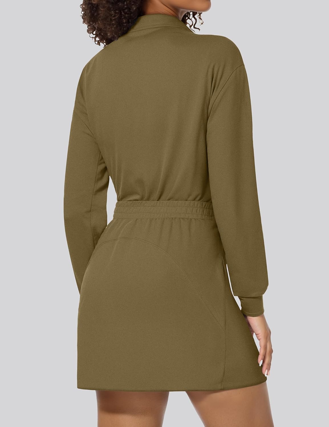 SHESHOW 2 Piece Skirt Sets for Women Tennis Skorts Quarter Zipper Sweatshirt Matching Set Tracksuit with Pockets - Image 2