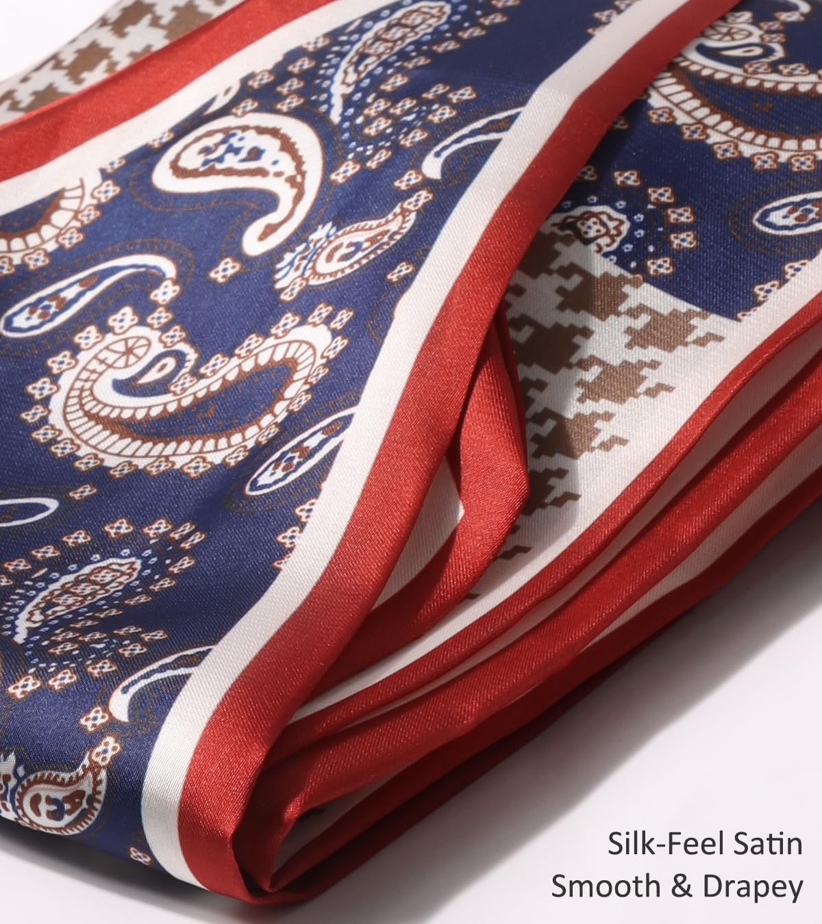 Bestshe Hair Scarf for Women 5.5x57 Inch Purse Bag Scarf for Handbag image 3