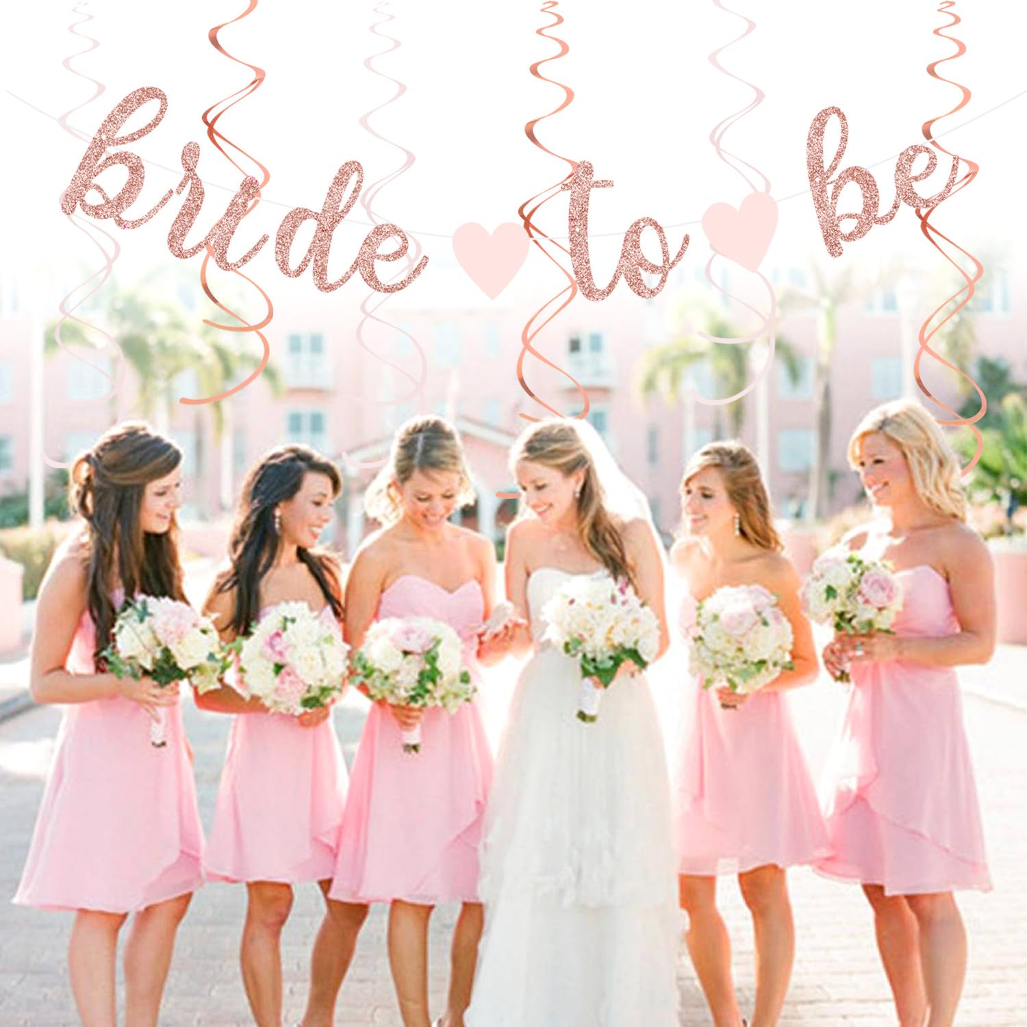 Amazon.com: Light-Pink Rose-Gold Bachelorette Party-Decorations