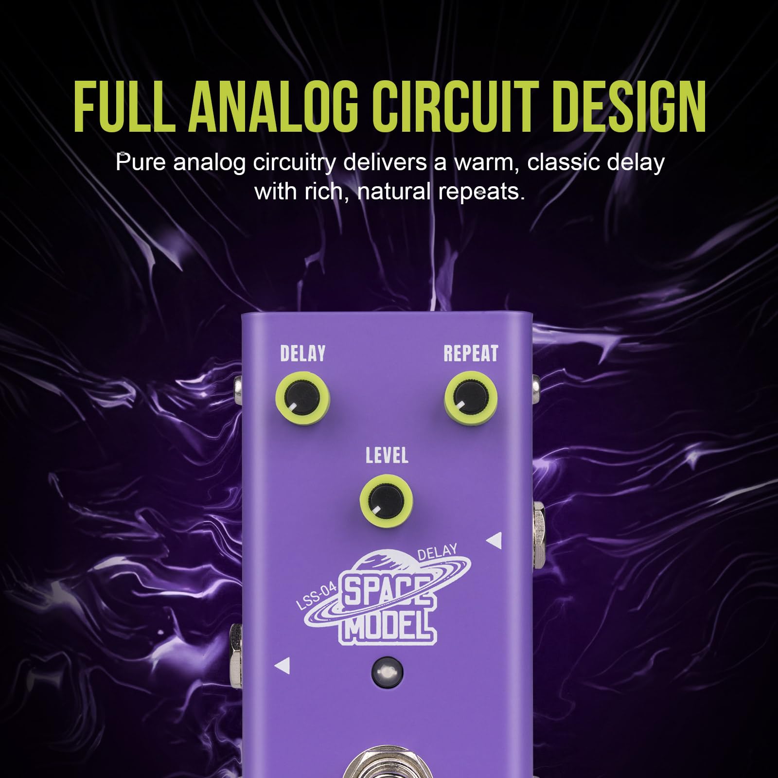 Pedal de retardo estilo Dumble: retardo de 500 ms, bypass real, circuito totalmente analógico, diseño compacto SPACE MODEL(Delay)