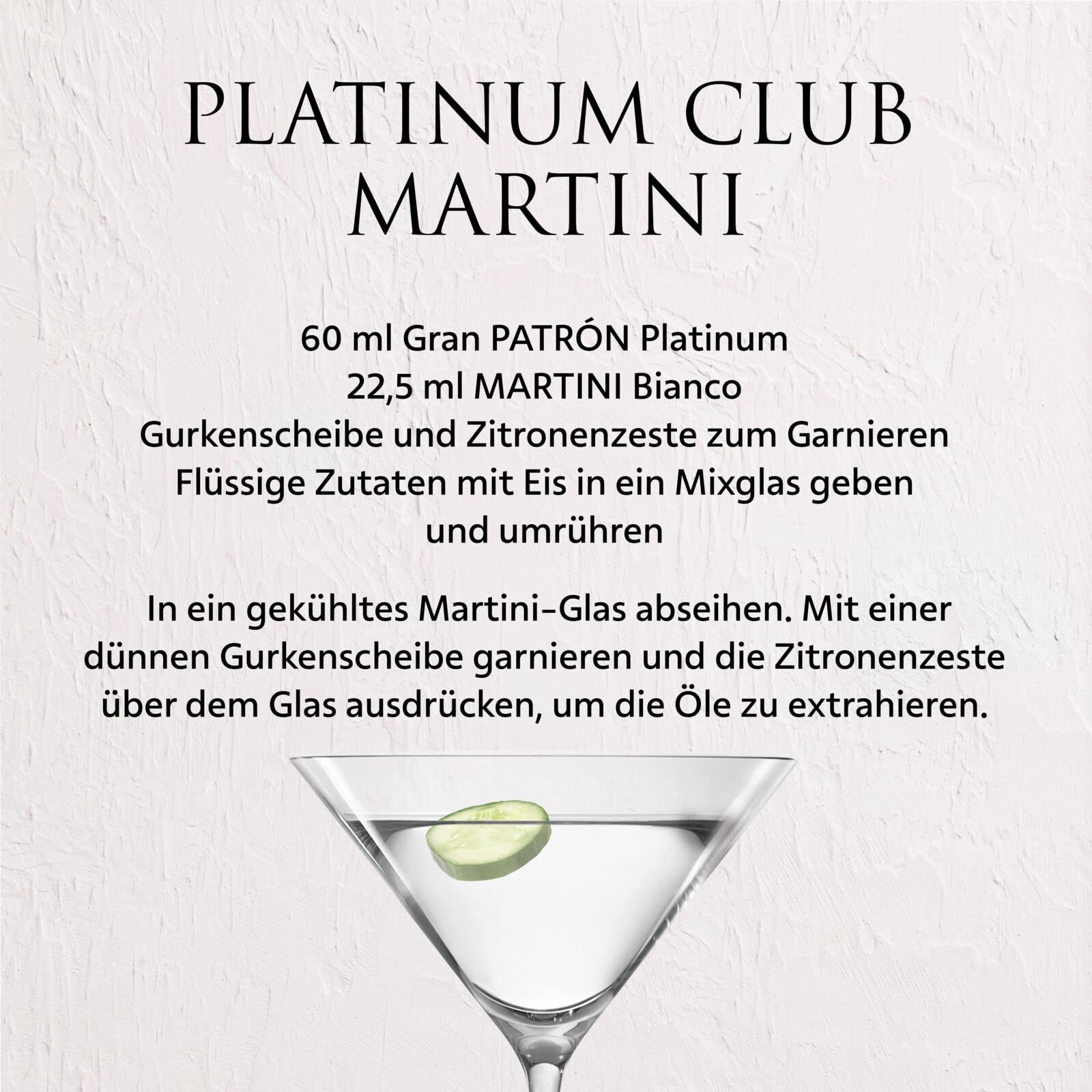 Gran PATRÓN Platinum Ultra-Premium-Tequila aus 100 % besten blauen Weber-Agaven, in Mexiko in kleinen Chargen handdestilliert, 40% Vol., 70 cl/700 ml