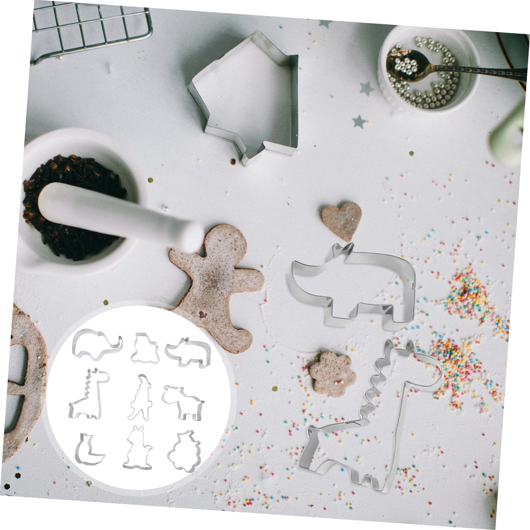 IMIKEYA 27pièces Emporte Animaux Pour Biscuits Kit De Découpe Créatif Pour Pâtisserie Et Gâteaux Accessoires De Boulangerie Amusants