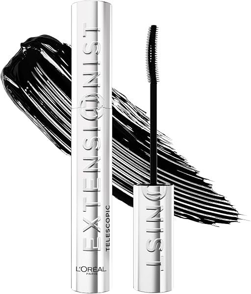 L'Oréal Paris Telescopic Extensionist Mascara, Verlängernde Wimperntusche (Farbe Schwarz), für lange Wimpern und einen extremen Lash-Extension Look, definierte Länge, Schwung & Volumen, 1x 9,9ml - 2
