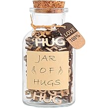 HUG in a Jar(7oz),Hug to Give Funny Gift Birthday Gift Christmas Gift；Hugs Gifts for Friend,Anniversaries Valentines Day. (HUG in a Jar)