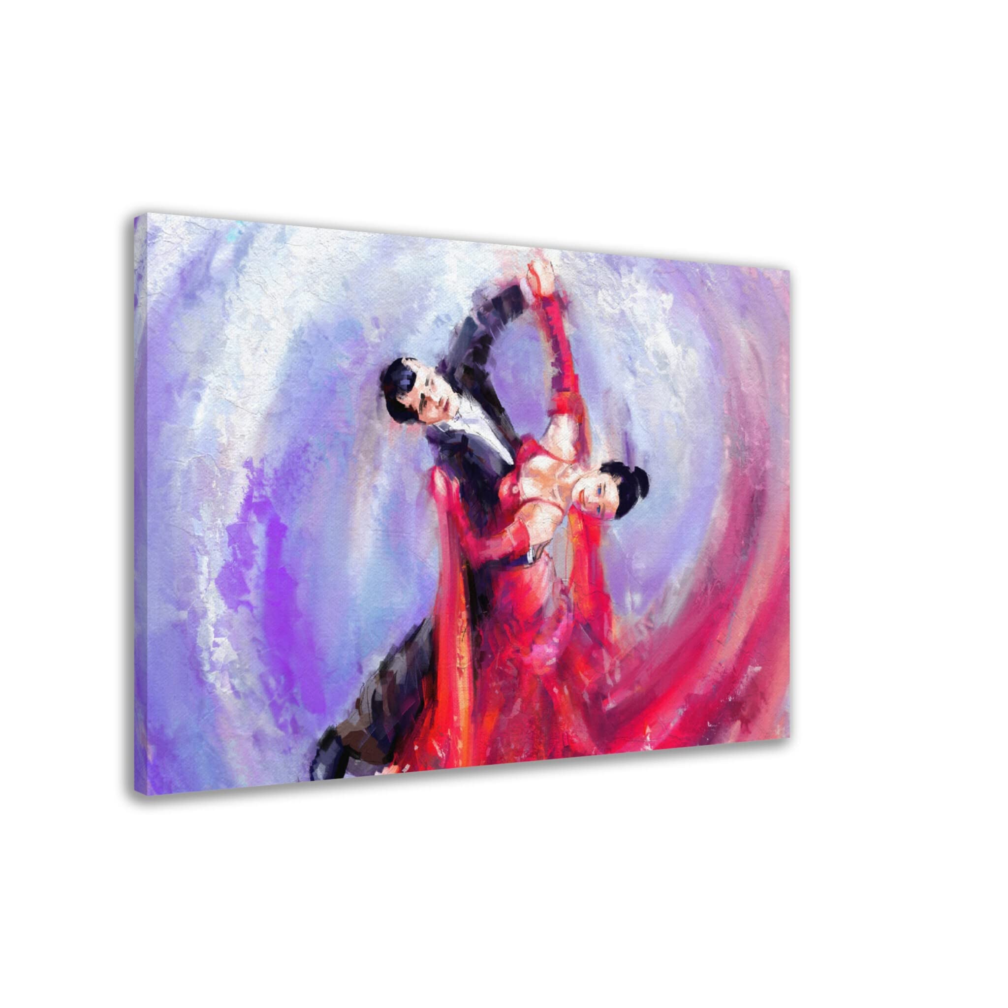 Art mural de danse moderne et tableau Aquarelle Tango Dance encadré 60x90 - 5