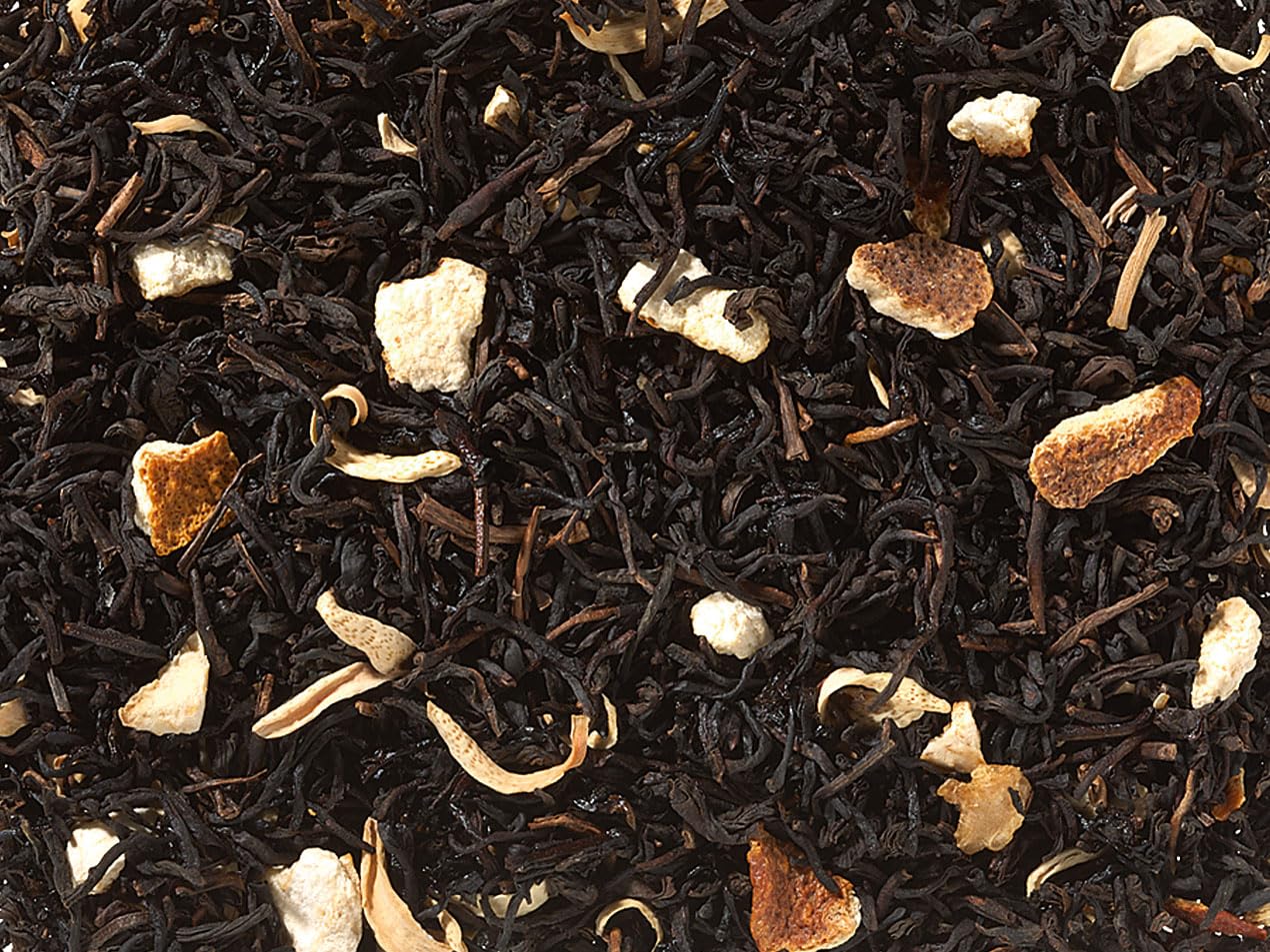 1kg - schwarzer Tee - ORANGE - ENTKOFFEINIERT - aromatisierte Schwarztee-Mischung