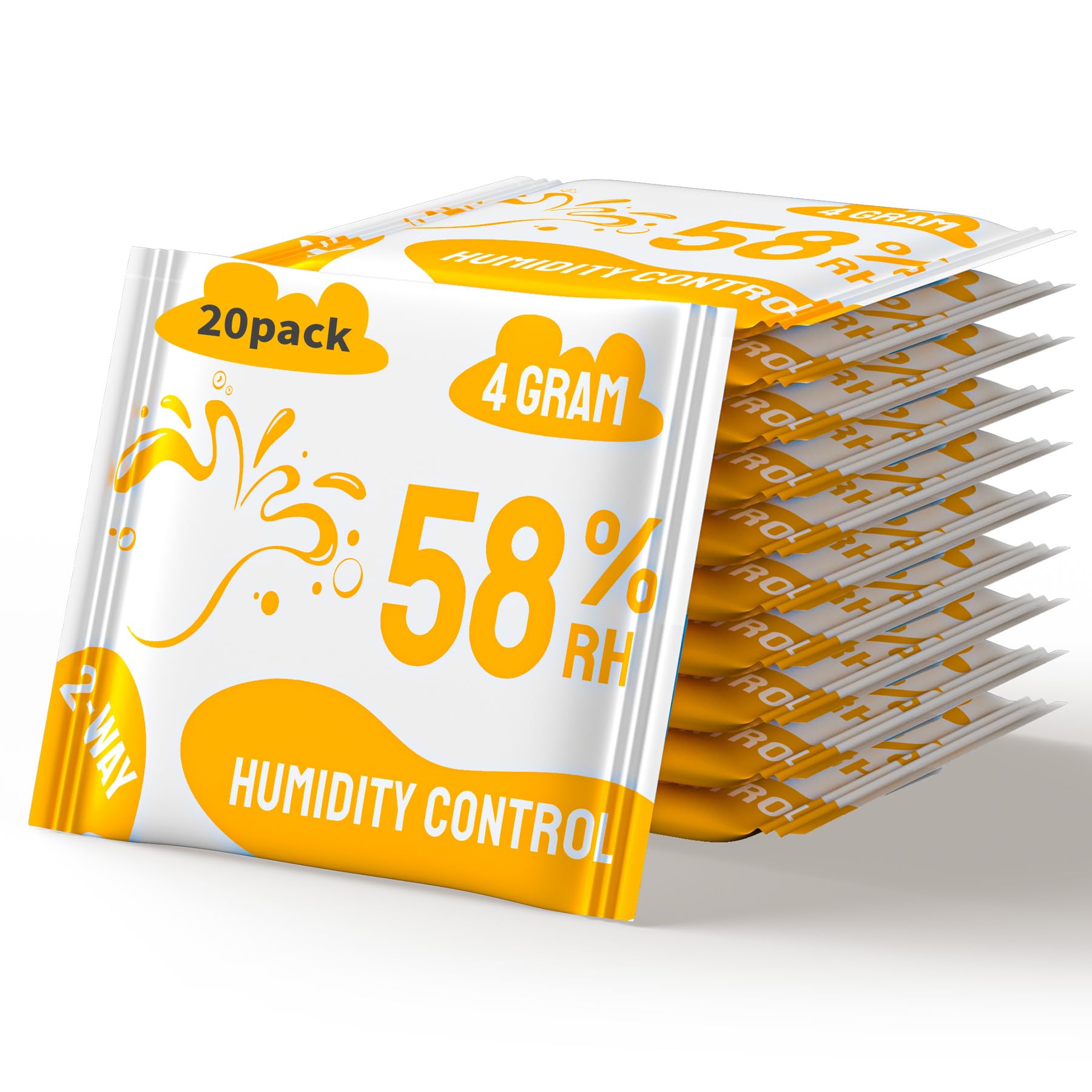 Boadw Control di umidità a 2 vie 58% terpeni e protezione dell'aroma, 4 g regolatore per erbe protegge fino a 15 g – 20 pezzi